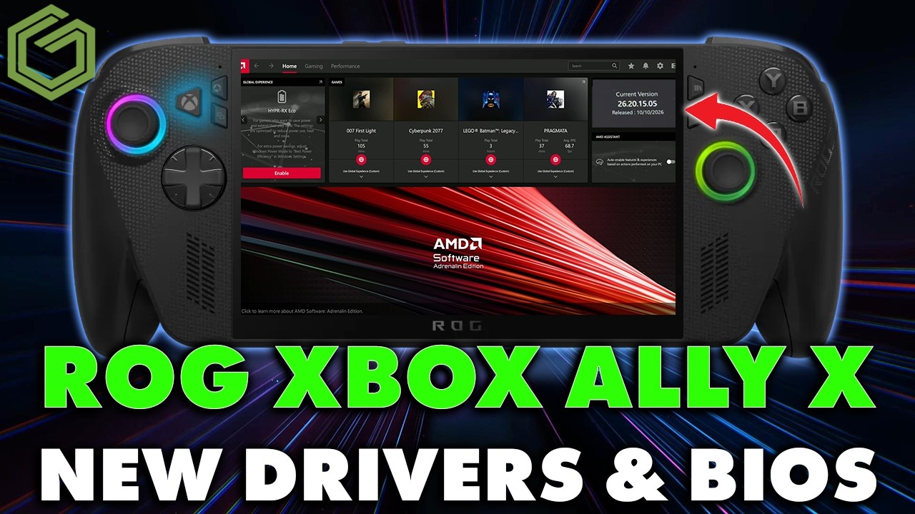 ROG Xbox Ally X BIOS 319 and GPU driver update