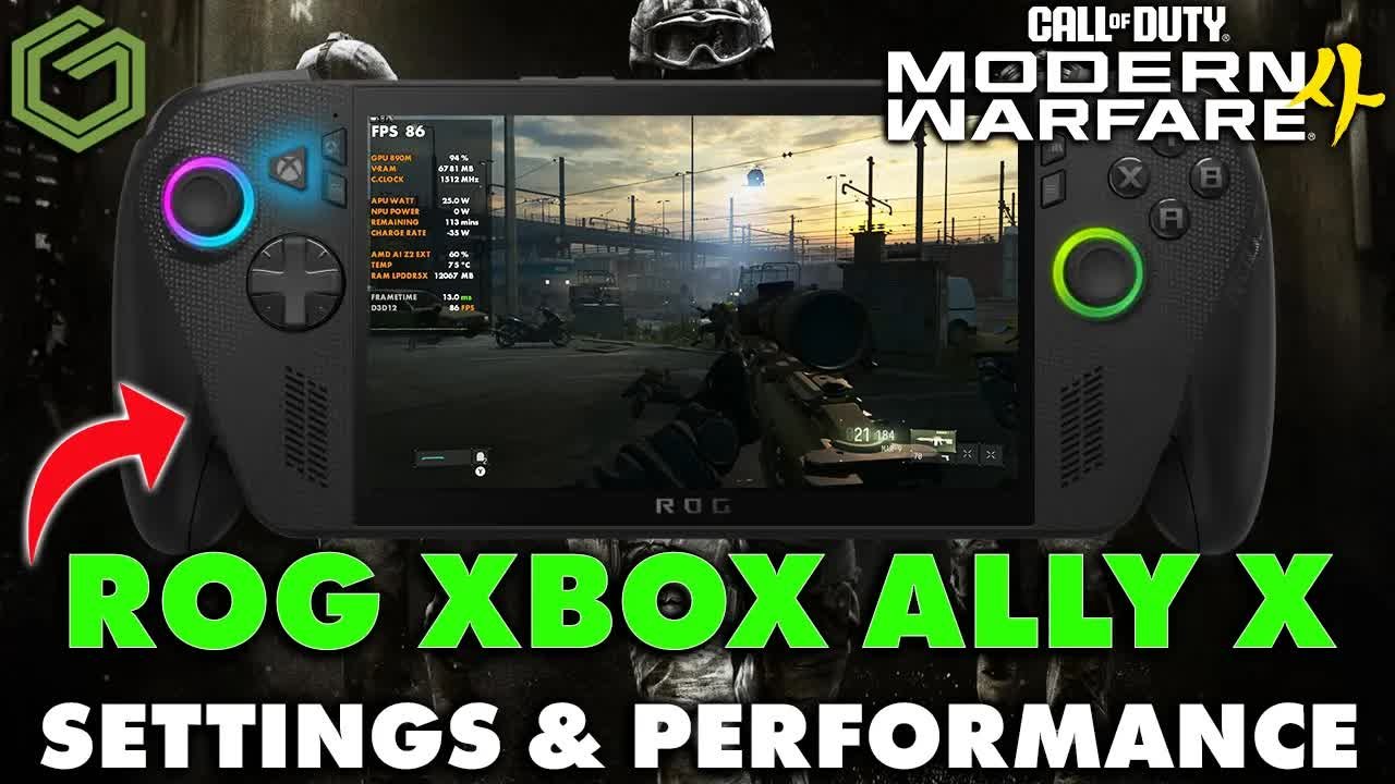 Call of Duty: Modern Warfare 4 campaign on the ROG Xbox Ally X