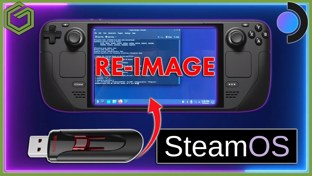 How to re-image your Steam Deck