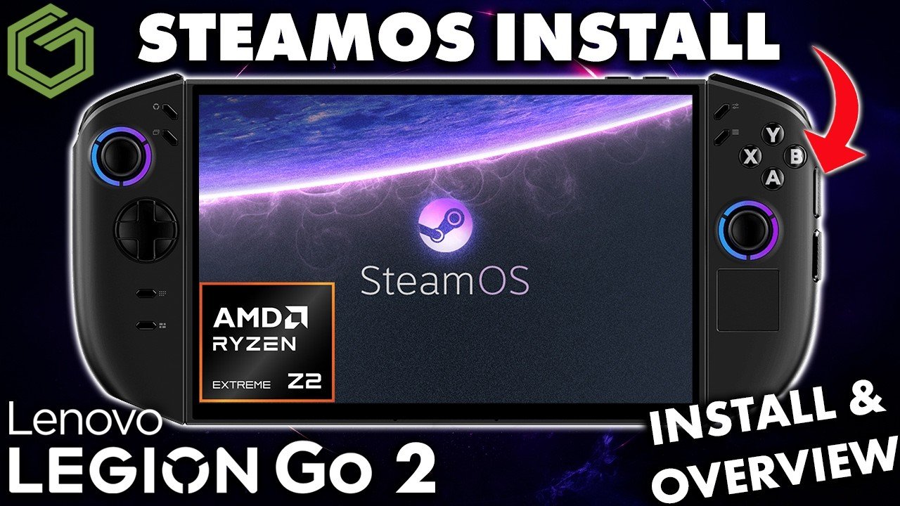Legion Go 2 SteamOS install guide and game performance