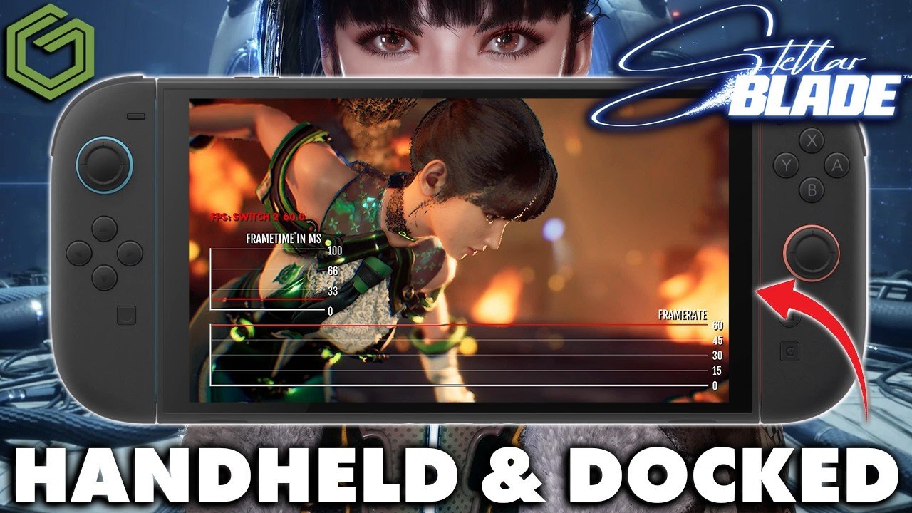 Stellar Blade on Nintendo Switch 2, handheld and docked gameplay