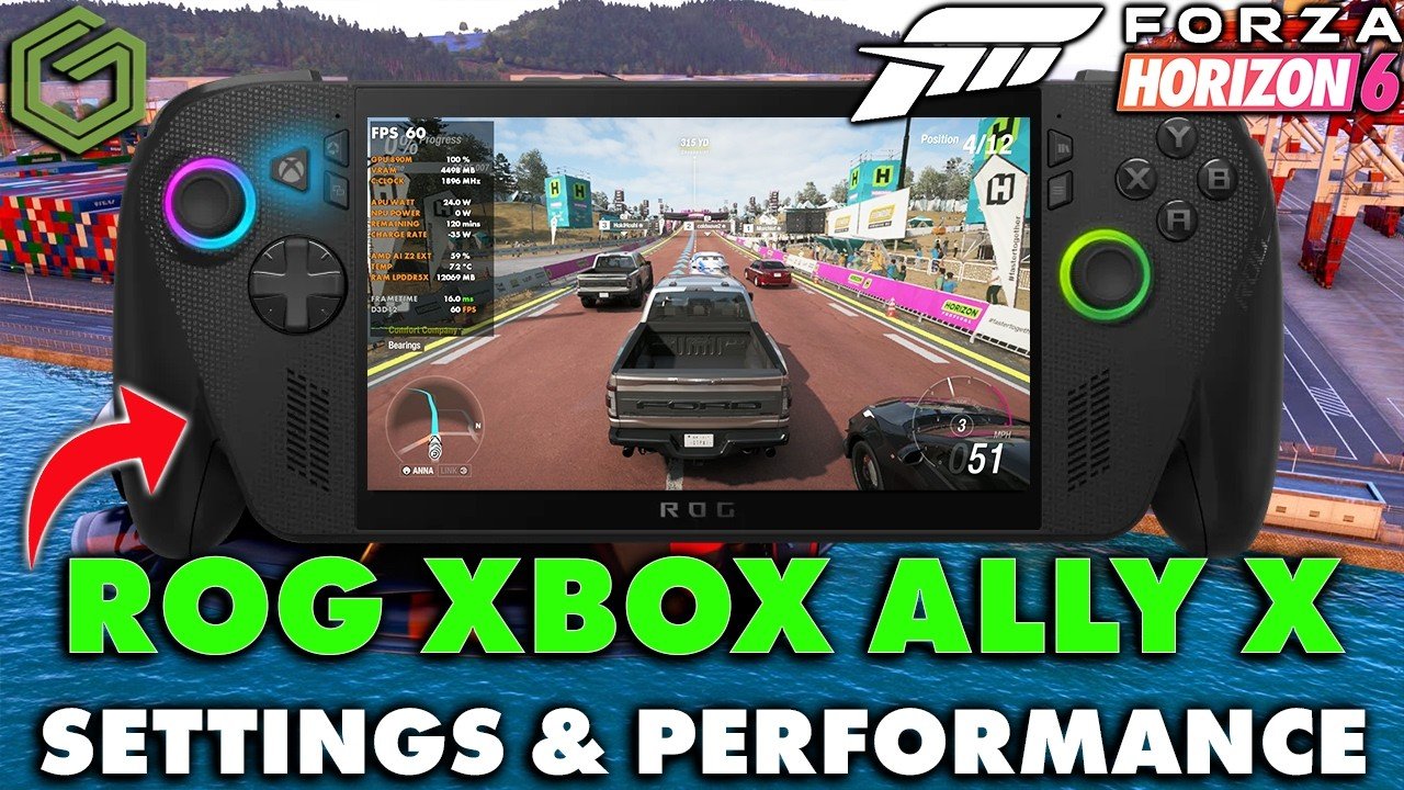Forza Horizon 6 on the ROG Xbox Ally X