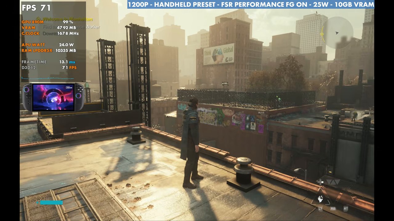 Control Resonant on Legion Go 2 with frame generation on at 25W