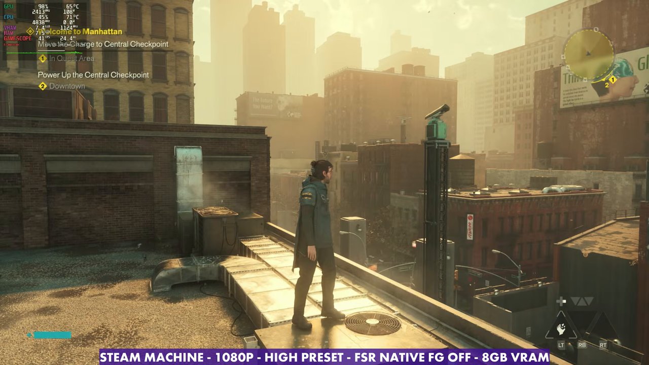 Control Resonant on Steam Machine at native 1080p with the High preset
