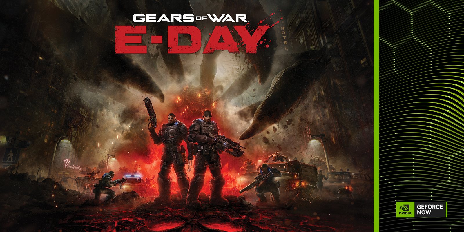 Gears of War: E-Day key art.