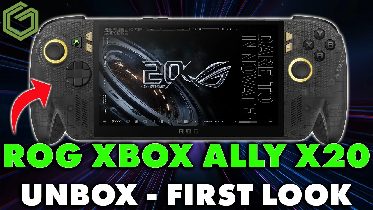 ROG Xbox Ally X20 unboxing and first look