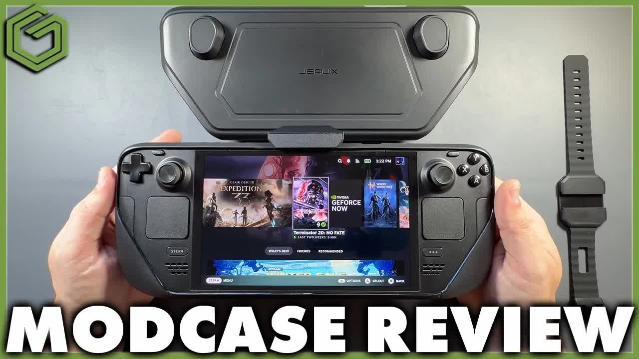 JSAUX ModCase with cooling fan on the Steam Deck OLED