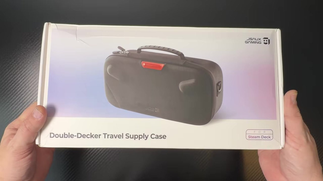 JSAUX Double-Decker Travel Supply Case box for the Steam Deck