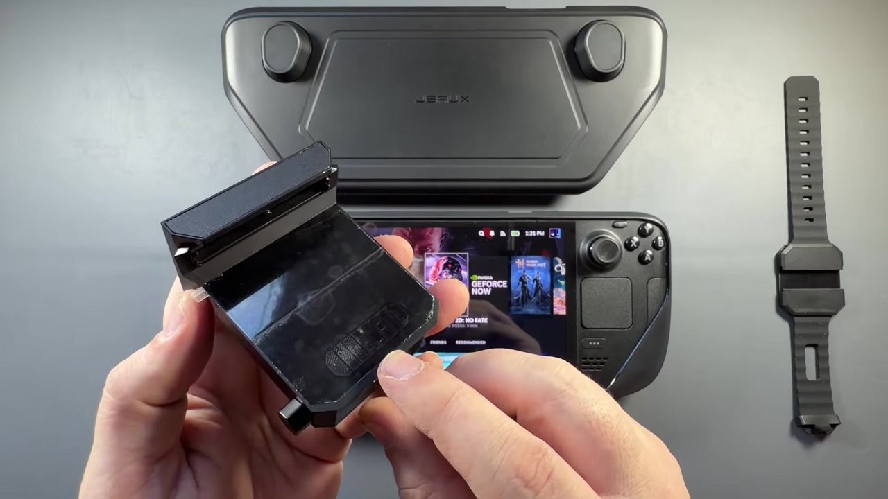 Adapter piece for using the JSAUX cooling fan on a Steam Deck without the ModCase