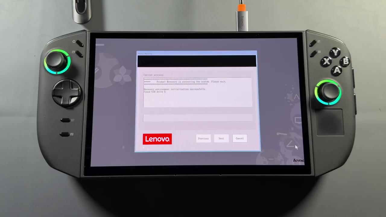 Lenovo Product Recovery restoring the system