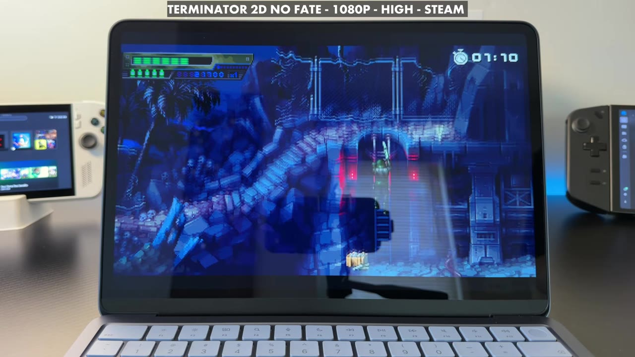Terminator 2D: No Fate on the MacBook Neo at 1080p high