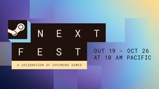 Steam Next Fest October 2026 key art with the Steam logo