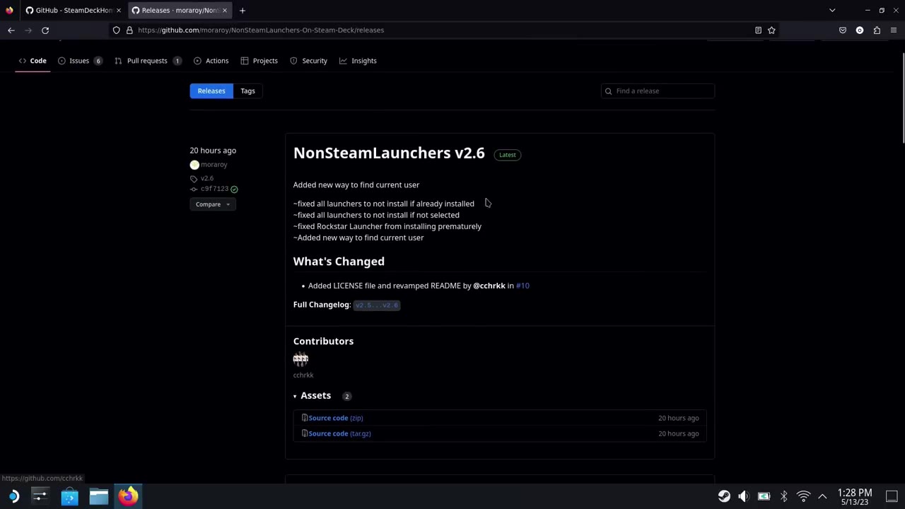 NonSteamLaunchers release page on GitHub
