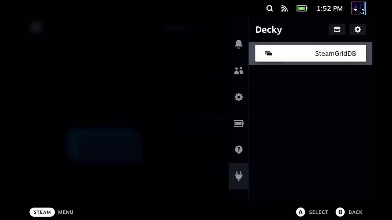 SteamGridDB plugin in Decky Loader