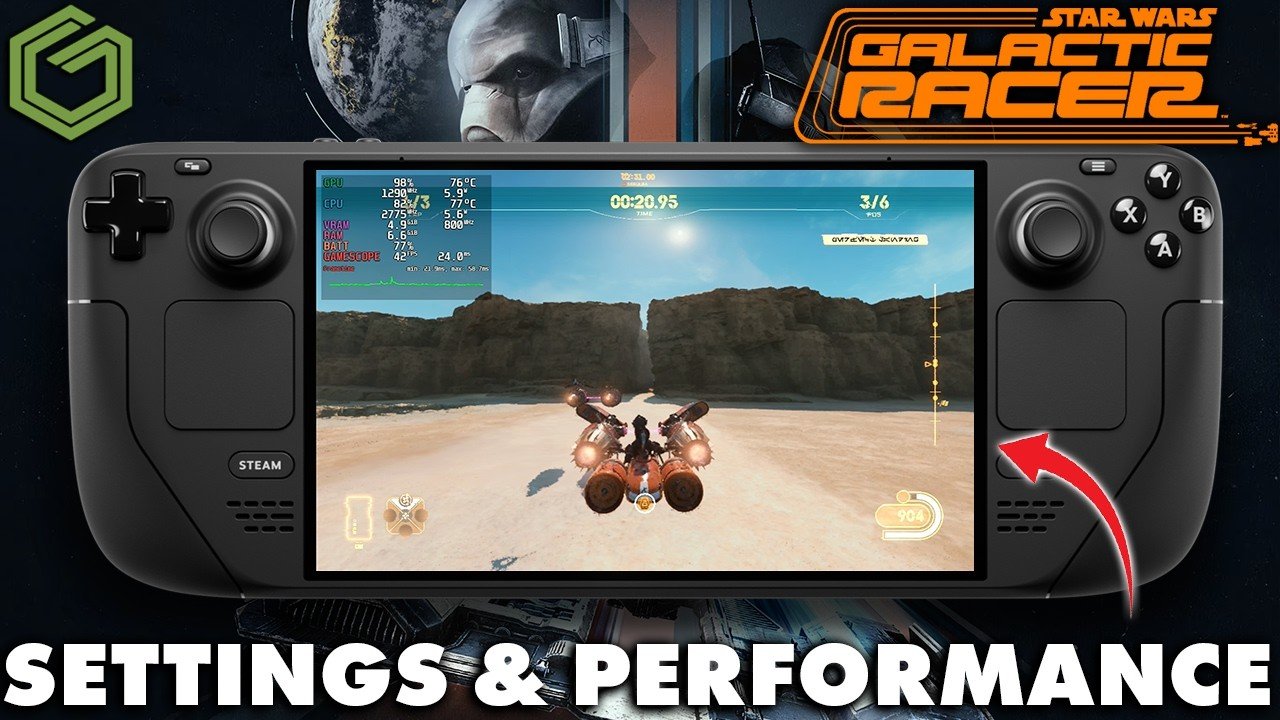 Star Wars: Galactic Racer on Steam Deck OLED